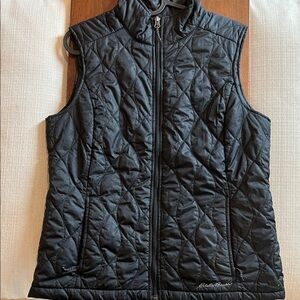 Eddie Bauer Charcoal Quilted Vest